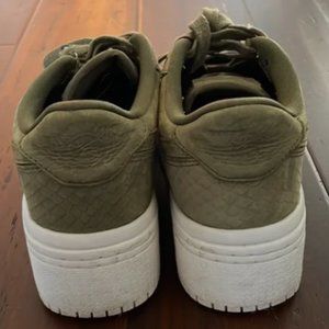 Olive Green Snake Nike Air Force Platform Size 6